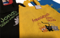 Preview: Kleine Baumwolltasche (Freundebuch, Halloween...) mit Namen & Motiv bestickt